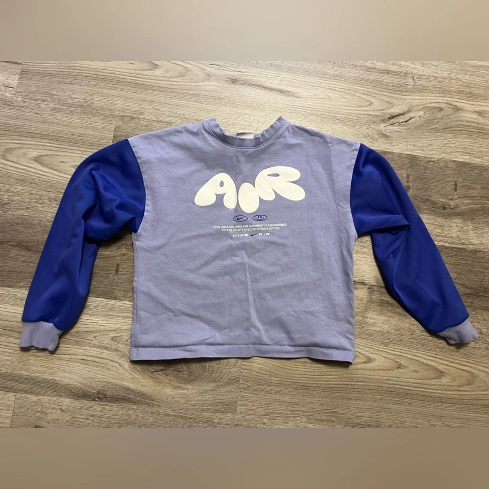 Girls Nike Air Sweatshirt Bubble Swoosh Crewneck Sweatshirt
